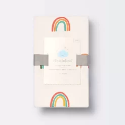 Polyester Rayon Fitted Crib Sheet - Rainbows - Cloud Island™ -Cloud Island™ GUEST 01639ce1 f0e4 4d3d 83a7 762360ca1ba2