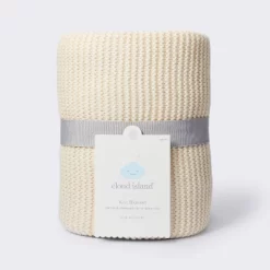 Knit Baby Blanket - Cream - Cloud Island™ -Cloud Island™ GUEST 01c3d905 b810 4e3b b3c6 273371e0d888