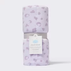 Rayon From Bamboo Jersey Quilted Blanket - Leopard - Purple - Cloud Island™ -Cloud Island™ GUEST 076f3cb8 19aa 41ca b3fe 8efb72606c4e