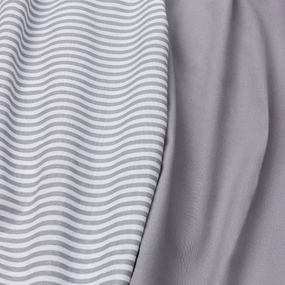 Fitted Mini Crib Sheet - Cloud Island™ - Stripe/Gray - 2pk 3 Fitted Mini Crib Sheet - Cloud Island™ - Stripe/Gray - 2pk