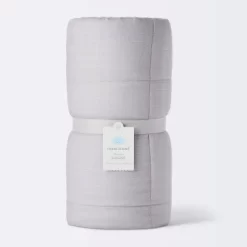 Muslin Quilt Baby And Toddler Blanket - Gray - Cloud Island™ -Cloud Island™ GUEST 09fe3943 b1e3 4faa ac08 8fa3d6df9589