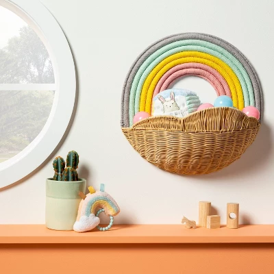 Hanging Wall Storage Rainbow Basket - Cloud Island™ 3 Hanging Wall Storage Rainbow Basket - Cloud Island™