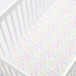 Fitted Crib Sheet Rainbows - Cloud Island™ - White 8 Fitted Crib Sheet Rainbows - Cloud Island™ - White -Cloud Island™ GUEST 11175772 55ef 42ce 8e86 2caf00f7750f