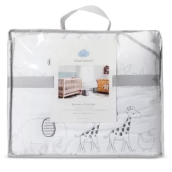 Crib Bedding Set Two By Two 4pc - Cloud Island™ Gray -Cloud Island™ GUEST 12a99e75 ec4c 488b 96d5 b0b1c1efd70d