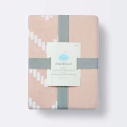 Jersey Fitted Crib Sheet - Pink Chevron And Solid Heirloom - Pink - 2pk - Cloud Island™ -Cloud Island™ GUEST 154d744f 0381 43cf 91a3 cb4cff1fe342