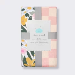 Fitted Jersey Crib Sheet - Painterly Floral - 2pk - Cloud Island™ -Cloud Island™ GUEST 16b9b6bf 3764 4601 95c5 21504471d4c4