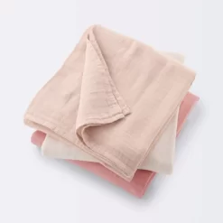 Muslin Swaddle Baby Blanket - Pink Solids - 3pk - Cloud Island™ -Cloud Island™ GUEST 1bf5e5a4 d426 43f1 b593 b28bf64393dd