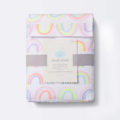 Fitted Crib Sheet Rainbows - Cloud Island™ - White 6 Fitted Crib Sheet Rainbows - Cloud Island™ - White - Image 4