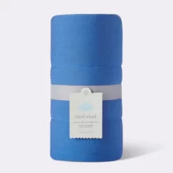 Rayon From Bamboo Quilted Baby Blanket - Blue - Cloud Island™ -Cloud Island™ GUEST 2253a285 cdaf 45ad abdf cbceec2de7e1