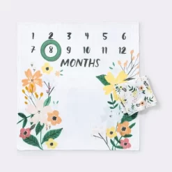 Muslin Blanket With Felt Frame Meadow - Cloud Island™ -Cloud Island™ GUEST 227406ef dff1 4a36 9d59 7fe641d4966a