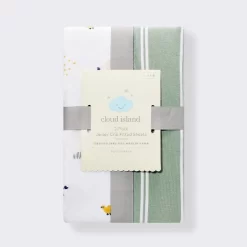 Fitted Jersey Crib Sheet - Safari Stripes - 2pk - Cloud Island™ -Cloud Island™ GUEST 2549870a ac85 4814 9a11 e3f310639ab3