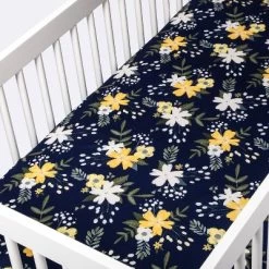 Fitted Crib Sheet Meadow - Cloud Island™ - Navy Floral -Cloud Island™ GUEST 26a0f311 69d7 4331 bb1f 475f10c17cde