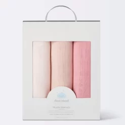 Muslin Swaddle Baby Blanket - Pink Solids - 3pk - Cloud Island™ -Cloud Island™ GUEST 28263019 d4ce 4517 9a45 ac201a10e888
