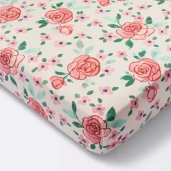 Cotton Fitted Crib Sheet - Large Floral Blooms - Cloud Island™ 9 Cotton Fitted Crib Sheet - Large Floral Blooms - Cloud Island™ -Cloud Island™ GUEST 30de2621 c761 4ffe bf27 cdf206829525