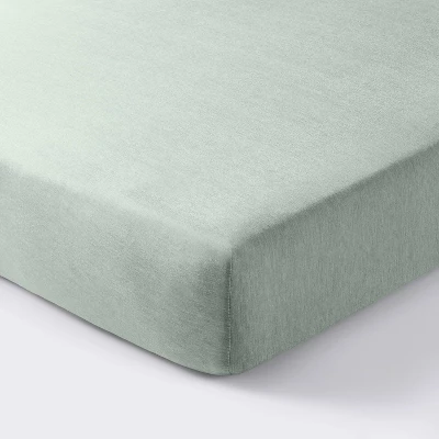 Polyester Rayon Fitted Crib Sheet - Green - Cloud Island™ 6 Polyester Rayon Fitted Crib Sheet - Green - Cloud Island™ - Image 4