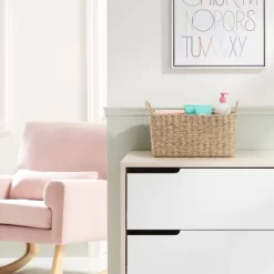 New Release 19 Woven Diaper Caddy With Dividers - Cloud Island™ Natural Woven