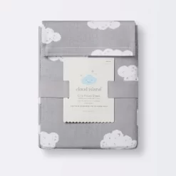 Crib Fitted Sheet Clouds - Cloud Island™ Gray -Cloud Island™ GUEST 34e857bd 9e49 4e3d 81ab a4485fed11d8