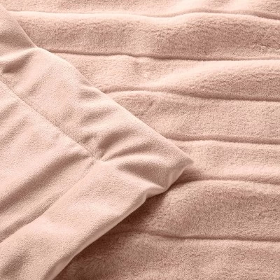 Faux Fur With Channel Craving Baby Blanket - Cloud Island™ - Pink 4 Faux Fur With Channel Craving Baby Blanket - Cloud Island™ - Pink - Image 2