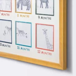 Milestone 4" X 4" Image Opening Picture Frame - Multi Bright With Natural Frame - Cloud Island™ -Cloud Island™ GUEST 3c6fb14f 12f4 4cab bb64 004fa197b5be