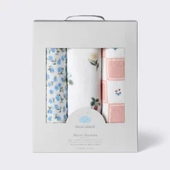 Muslin Swaddle Baby Blanket - Traditional Floral - 3pk - Cloud Island™ 8 Muslin Swaddle Baby Blanket - Traditional Floral - 3pk - Cloud Island™ -Cloud Island™ GUEST 423f2821 8d0c 4f4b b7c4 9d1b30c1c42c