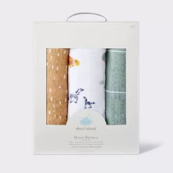 Muslin Swaddle Baby Blanket - Safari Dashes - 3pk - Cloud Island™ -Cloud Island™ GUEST 49f3853a dd6a 4bca 9e29 68298341fccb