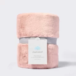 Solid Satin Edge Plush Baby Blanket - Pink - Cloud Island™ -Cloud Island™ GUEST 4ef42530 3f35 45ad 838c d967879670a7