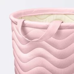 Quilted Fabric Large Round Storage Basket - Light Pink - Cloud Island™ -Cloud Island™ GUEST 4ef6f7d7 333f 44c7 a64c 0bed3d1d08f2