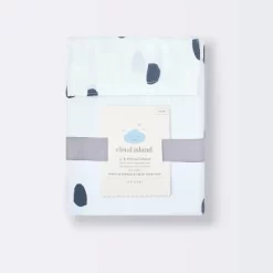 Dash Marks Crib Fitted Sheet - Cloud Island™ White/Gray -Cloud Island™ GUEST 51e72db3 f027 4f72 9c52 a34f675d6def