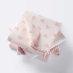 Flannel Baby Blanket - Pink Hearts And Chevron - Cloud Island™ -Cloud Island™ GUEST 54f26e05 dae6 49a1 aca4 b8782913bb87