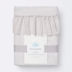 Crib Skirt Tulle - Cloud Island™ Gray -Cloud Island™ GUEST 5f11d0d6 6d8d 4997 bf65 be0065be0d3b