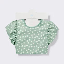 Short Sleeve Bib - Floral Ruffle - Cloud Island™ -Cloud Island™ GUEST 66cdc940 8921 4903 9a85 fb5353e7da02