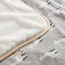 Jersey Knit Reversible Faux Fur Blanket Llamas - Cloud Island™ Blue/White -Cloud Island™ GUEST 6e3d6062 70e9 4d24 91b3 68c5113a670d