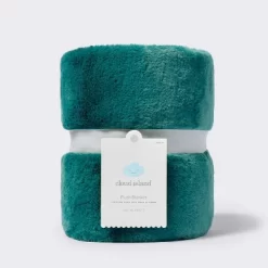 Solid Satin Edge Plush Baby Blanket - Green - Cloud Island™ -Cloud Island™ GUEST 6eb28f41 93ad 4c5e 9d89 5f30394abb3d