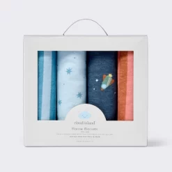 Flannel Baby Blankets - Space - 4pk - Cloud Island™ -Cloud Island™ GUEST 7547f8e1 3aea 4c84 bdbd 59077595cb76