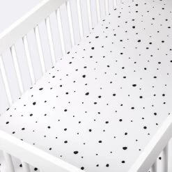 Fitted Crib Sheet Scatter Dot - Cloud Island™ - Black/Cream -Cloud Island™ GUEST 77bec2e4 3fb0 4ea8 9275 96a009d5bdb5