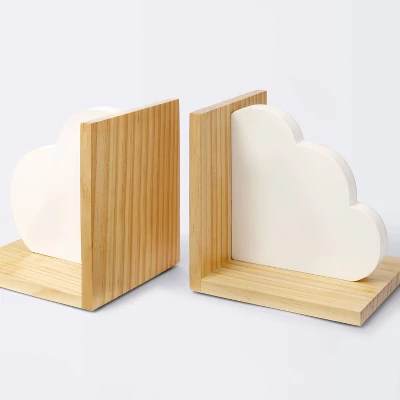 Cloud Bookends - Cloud Island™ White 4 Cloud Bookends - Cloud Island™ White - Image 2