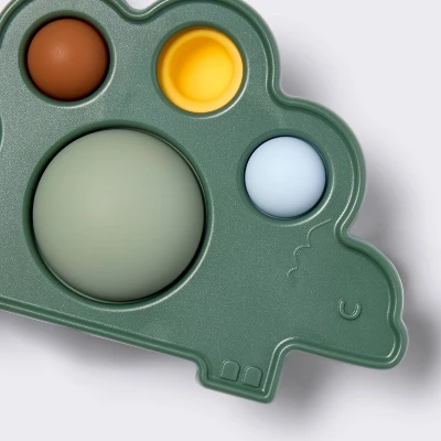 Silicone Pop-it Baby Toy - Dino - Cloud Island™ 4 Silicone Pop-it Baby Toy - Dino - Cloud Island™ - Image 2