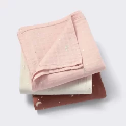 Muslin Swaddle Baby Blanket - Warm Metallic - 3pk - Cloud Island™ -Cloud Island™ GUEST 7cc057b1 267d 4156 aac6 f96c992eff01