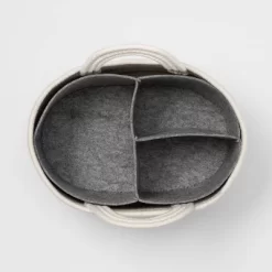 Coiled Rope Diaper Caddy With Dividers - Cloud Island™ Cream -Cloud Island™ GUEST 7f5e960b d644 465e 8a6b 1a2091651e69