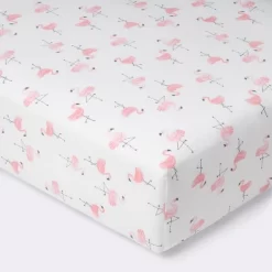 Crib Fitted Sheet Flamingos - Cloud Island™ - Pink/White 9 Crib Fitted Sheet Flamingos - Cloud Island™ - Pink/White -Cloud Island™ GUEST 80c34a0e 6592 402d b527 a9239a86c7e8