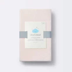 Polyester Rayon Fitted Crib Sheet - Light Pink - Cloud Island™ -Cloud Island™ GUEST 81e2b0d1 5076 4cf0 bc63 3e8947fc552c