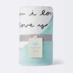 Plush Baby Blanket - I Love You Script - Cloud Island™ -Cloud Island™ GUEST 8436a8d5 53a9 4012 92ba 2dc4c8cf72cc