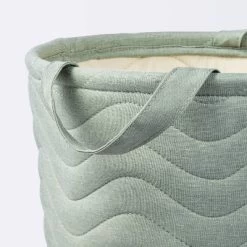 Quilted Fabric Medium Round Storage Basket - Green - Cloud Island™ -Cloud Island™ GUEST 870f484b 22a6 4e59 b75c 17e83e7a49c9