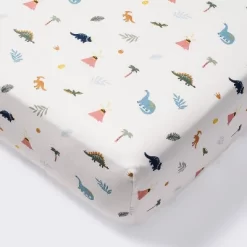Cotton Fitted Crib Sheet - Dinos - Cloud Island™ 9 Cotton Fitted Crib Sheet - Dinos - Cloud Island™ -Cloud Island™ GUEST 882891f6 7da7 4b3c 8fd6 ce98edf70755