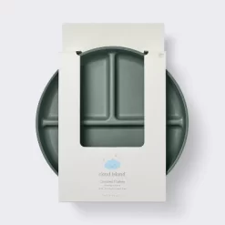 Divided Plate - 3pk Blue/Green - Cloud Island™ -Cloud Island™ GUEST 88575a7d 615e 4f84 ab5a 763ad8a58194