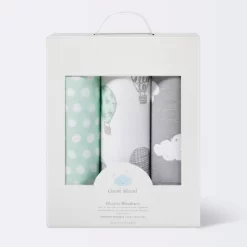Swaddle Blankets In The Clouds 3pk - Cloud Island™ Joyful Mint -Cloud Island™ GUEST 88c17657 f2aa 4b90 8870 0574093f743a
