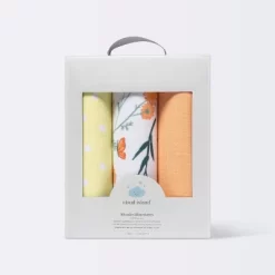 Muslin Swaddle Blanket - Cloud Island™ Garden Floral - 3pk -Cloud Island™ GUEST 8bb464ef 43b2 4cd4 a8e9 e775dd85ddff