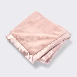 Solid Satin Edge Plush Baby Blanket - Pink - Cloud Island™ -Cloud Island™ GUEST 8d6876e5 8a4a 47c8 8ad4 3ddba2d9f072