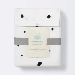 Fitted Crib Sheet Scatter Dot - Cloud Island™ - Black/Cream -Cloud Island™ GUEST 8ef1ebcb 32b2 45d3 acd5 464544b785b8