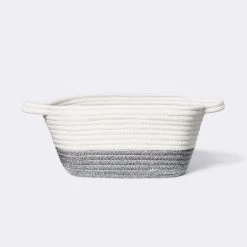 Square Coiled Rope Bin With Color Band - Cloud Island™ -Cloud Island™ GUEST 98ecb9e4 a743 413d 90b2 3c7410fd4153